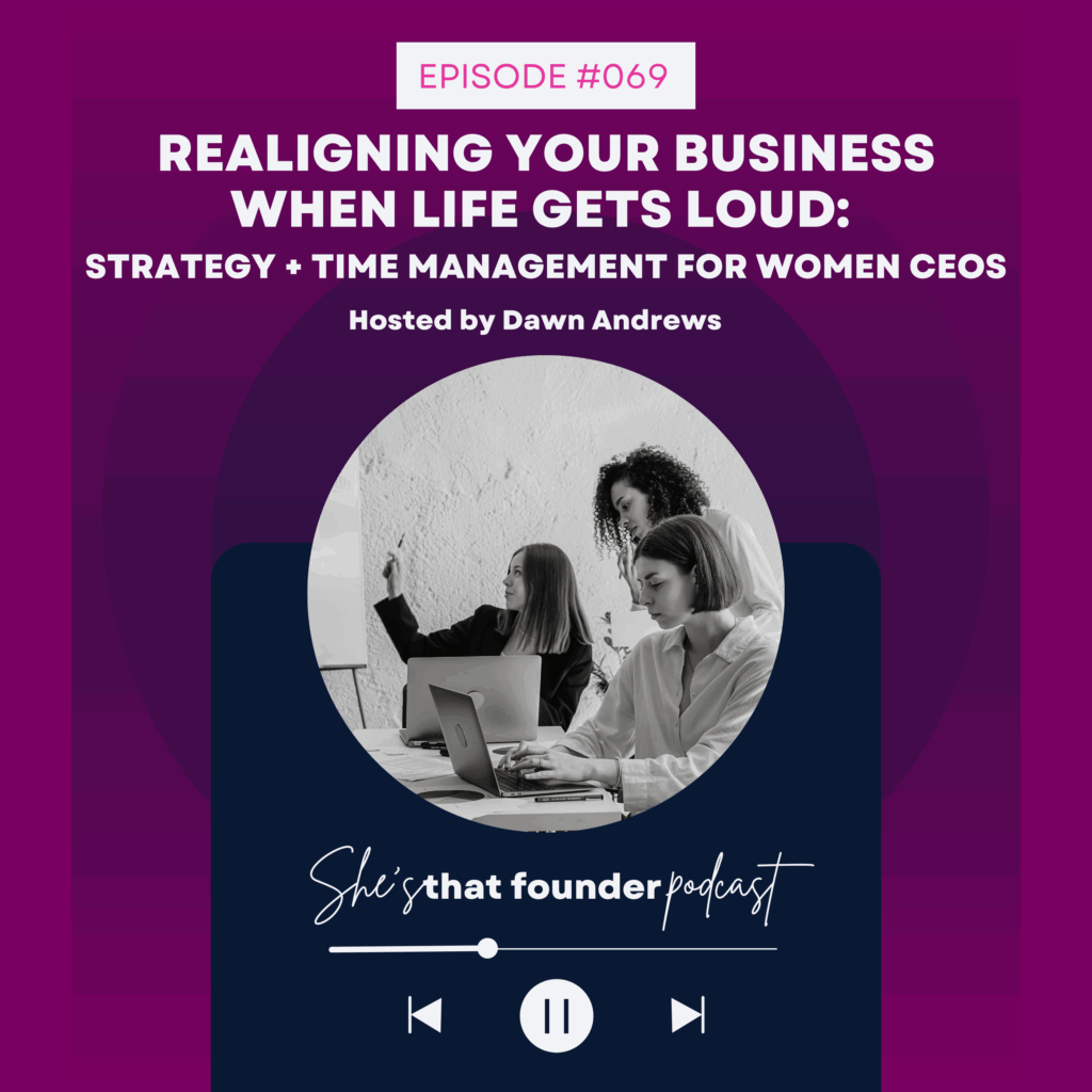 069  Realigning Your Business When Life Gets Loud: Strategy + Time Management for Women CEOs